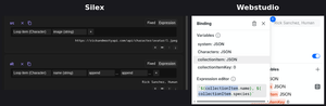 Alt text expressions in Silex and Webstudio